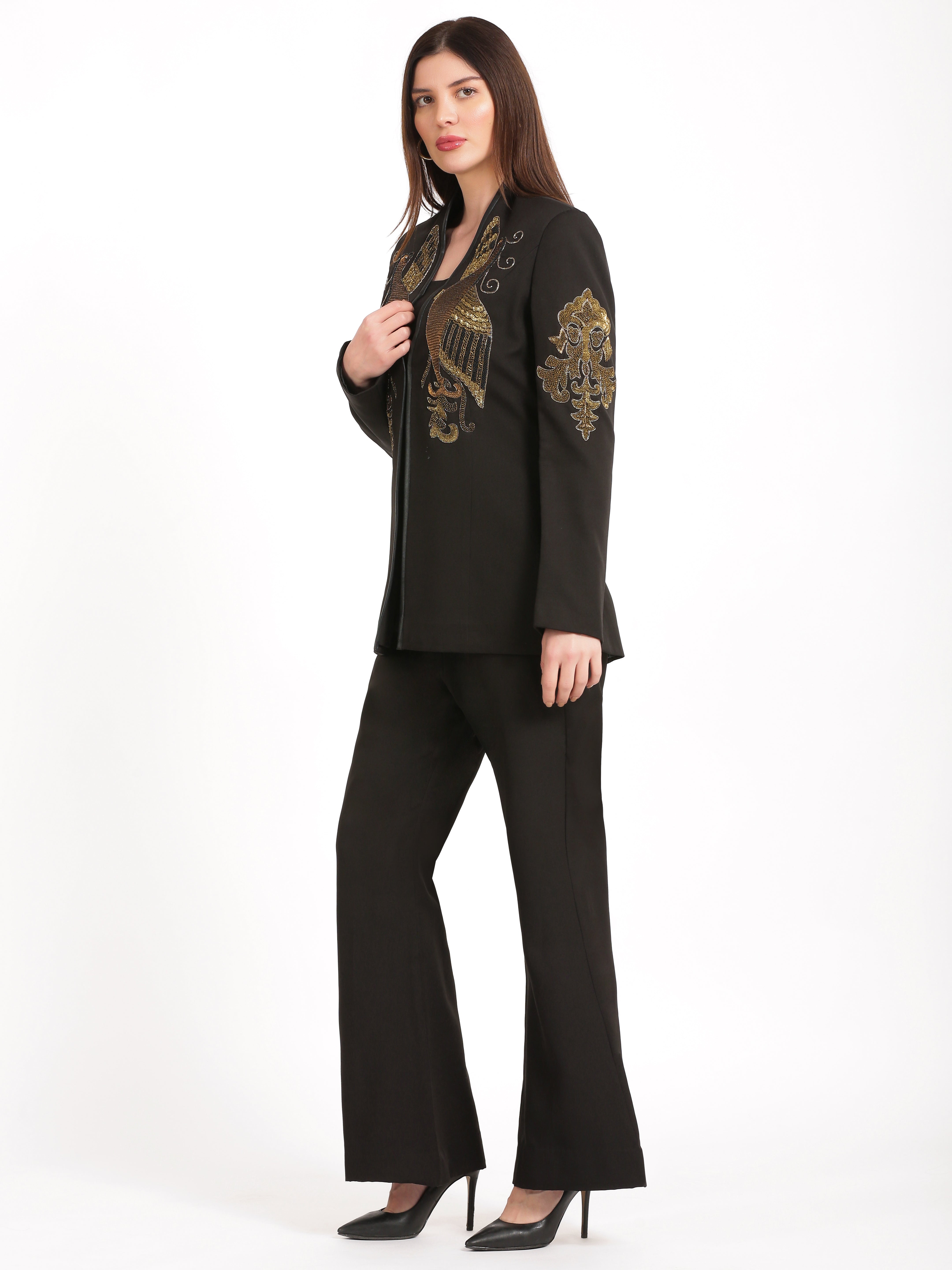 golden-phoenix-blazer-set