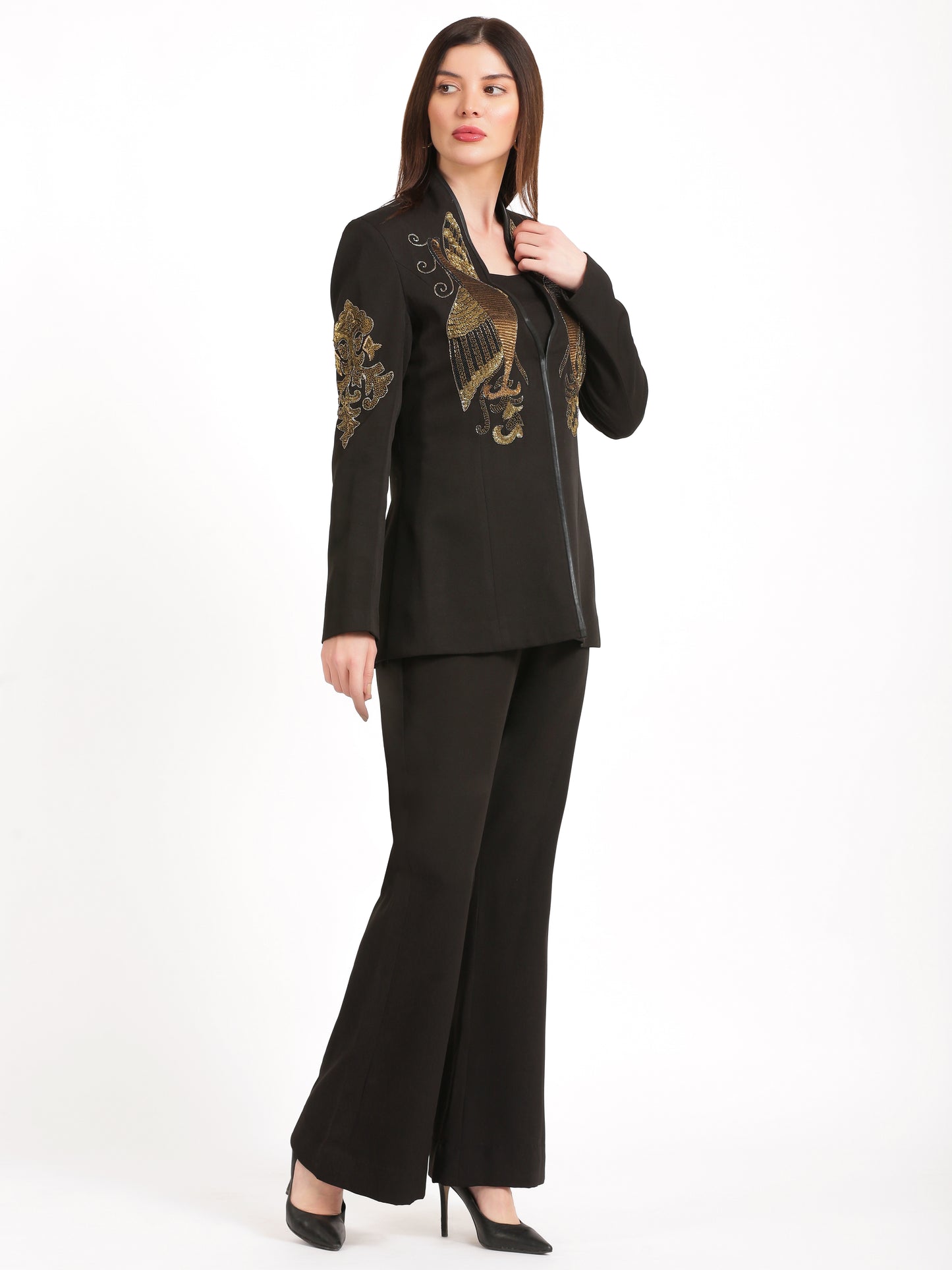 Golden Phoenix Blazer Set