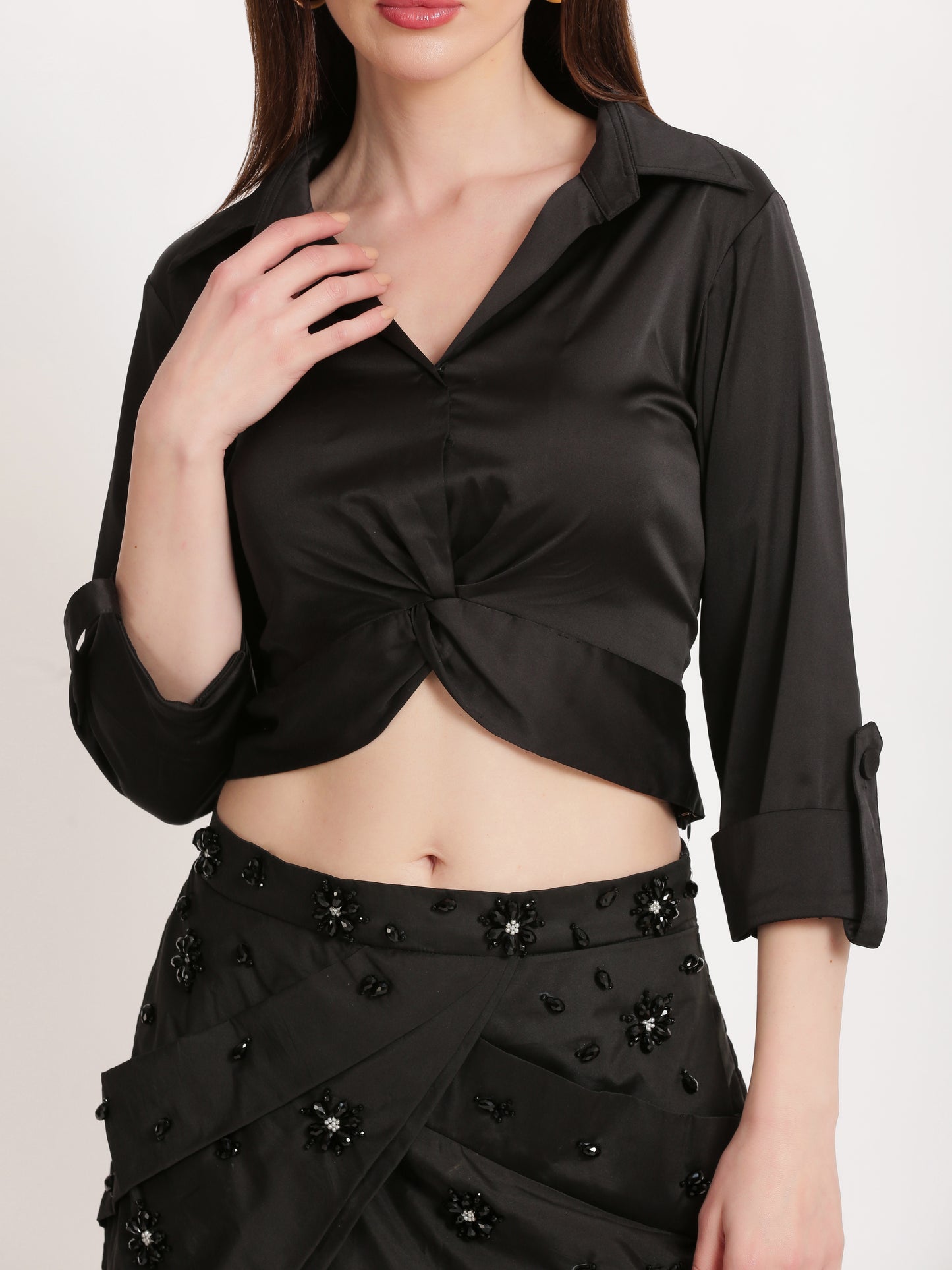 Embellished Skirt Set