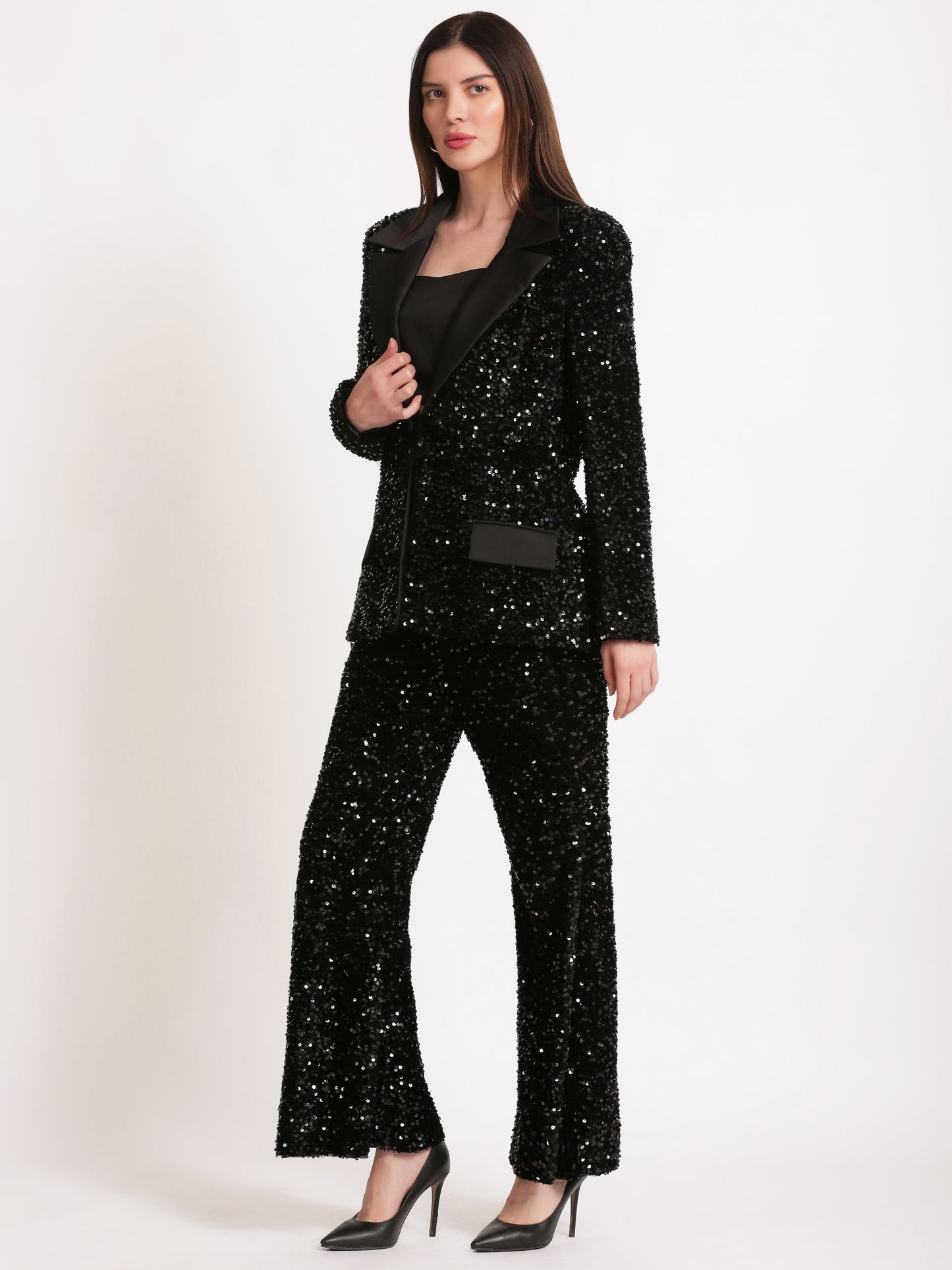 Obsidian Bling Blazer Set